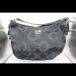 COACH Madison dotted op Art hobo